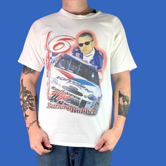 Vintage 90s Mark Martin Nascar T-shirt - Picture 1 of 5